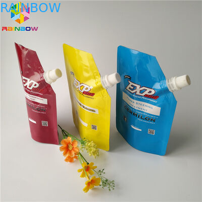 Liquidi riutilizzabili stanno sulla borsa d'imballaggio di compressione dell'imballaggio degli alimenti per bambini del sacchetto del becco