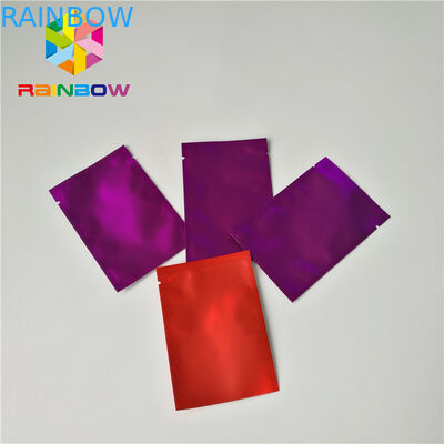 Sacchetto laterale d'imballaggio opaco della guarnizione delle borse tre del di alluminio per il pacchetto cosmetico di trucco