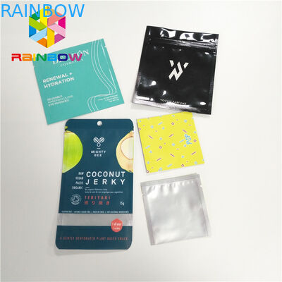 Sacchetto laterale d'imballaggio opaco della guarnizione delle borse tre del di alluminio per il pacchetto cosmetico di trucco