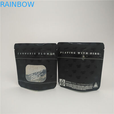 Il di alluminio nero opaco di Mylar sta sull'imballaggio medico della foglia del tabacco del sacchetto