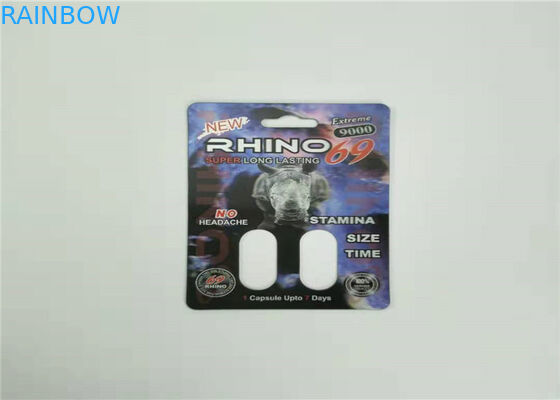 Carta della bolla di effetto della mamba 3d che imballa stampa su misura per le pillole del sesso della capsula