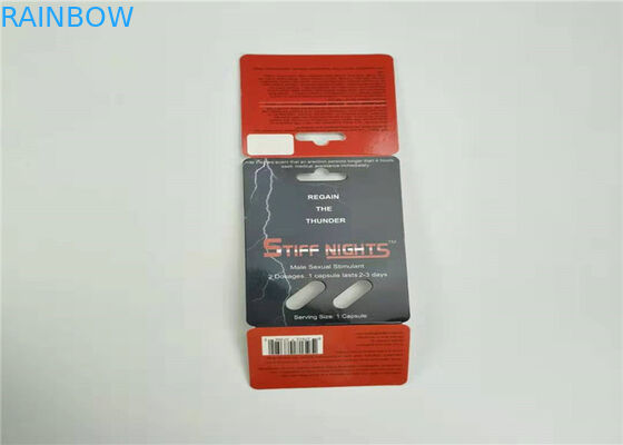 Carta d'imballaggio di rinoceronte 69 della carta della bolla delle capsule della medicina due della pillola con la bottiglia di plastica della copertura