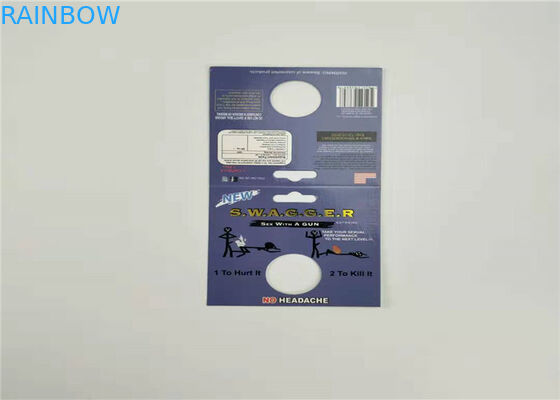 Incapsuli il modello d'imballaggio di rinoceronte 8-50000 della carta della pillola 3D del sesso della bolla di plastica con la copertura di plastica