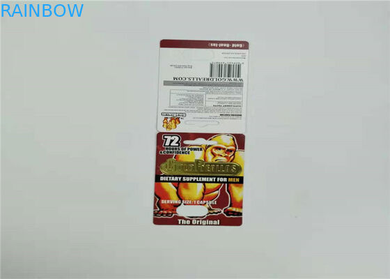 Carta di plastica d'imballaggio dell'inserzione delle pillole del sesso della capsula della carta della bolla di rinoceronte 69-9000 per Enhancemen maschio