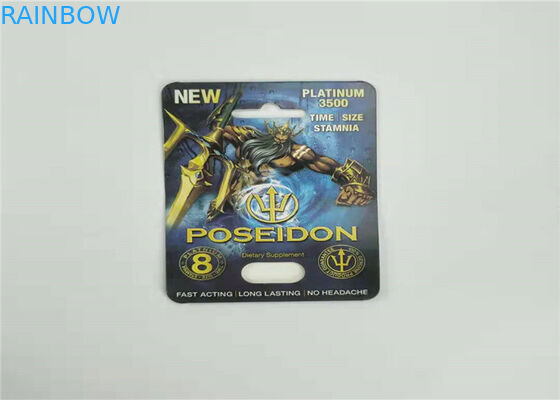 Scatola di presentazione d'imballaggio della carta di carta di rinoceronte 7 della carta amichevole della bolla di Eco per la capsula maschio del rinforzatore