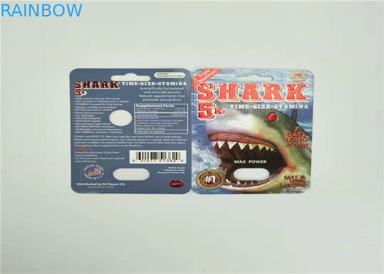 Scatola di presentazione d'imballaggio della carta di carta di rinoceronte 7 della carta amichevole della bolla di Eco per la capsula maschio del rinforzatore