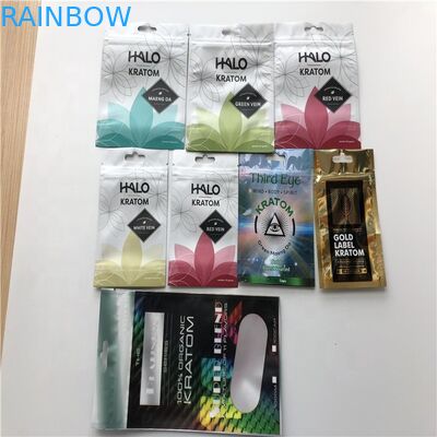 Tre risigillabili - alimento a chiusura lampo della borsa sigillato lato del di alluminio a prova d'umidità