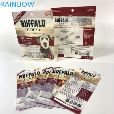 Colore di logo su misura stratagemma di plastica sigillato ermeticamente CMYK di Guseet del lato del sacchetto dell'alimento per animali domestici