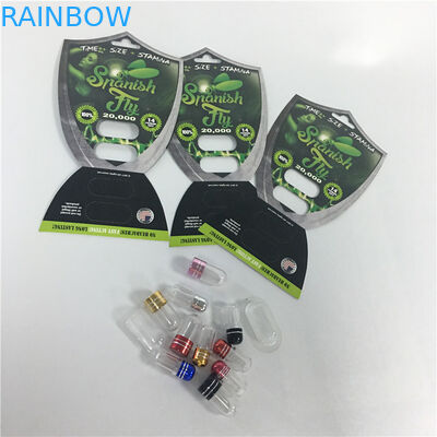 Carte maschii d'imballaggio della pillola della capsula di potenziamento della mosca della carta riciclabile della bolla con la pallottola