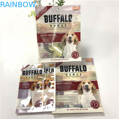 Logo UV della forte di sigillamento dell'odore della prova borsa dell'alimento per animali domestici stampato con le tacche facilmente apribili dello strappo