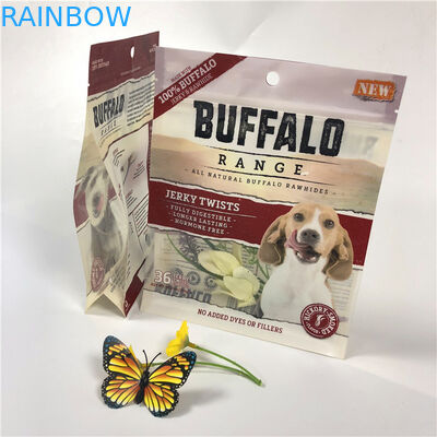 Logo UV della forte di sigillamento dell'odore della prova borsa dell'alimento per animali domestici stampato con le tacche facilmente apribili dello strappo