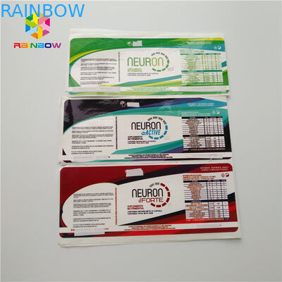 La manica degli strizzacervelli del contagoccia identifica la fiala farmaceutica degli autoadesivi bottiglia di vetro 30ml per lo steroide