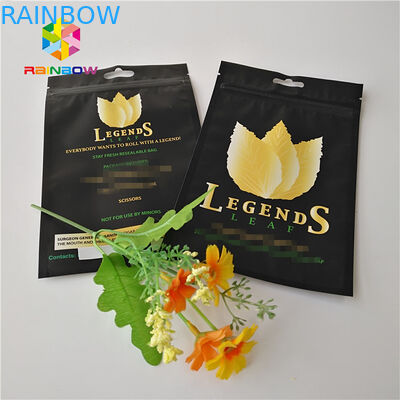 L'abitudine ha stampato sta sull'uso a chiusura lampo di plastica dell'erba della borsa del tubo di tabacco di Mylar della stagnola del sacchetto