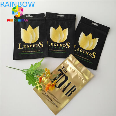 L'abitudine ha stampato sta sull'uso a chiusura lampo di plastica dell'erba della borsa del tubo di tabacco di Mylar della stagnola del sacchetto