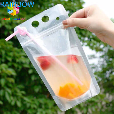 Sacchetto materiale dell'alimento del succo della bevanda dell'ANIMALE DOMESTICO che imballa stampa della borsa CMYK di Doypack con le maniglie