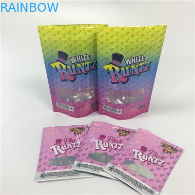 Incenso di erbe della prova dell'odore che imballa le borse di plastica dei biscotti della foglia della mini erbaccia a chiusura lampo CBD