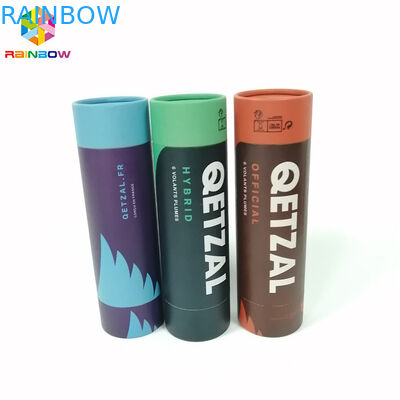 Il contenitore di carta kraft che imballa il logo su ordinazione di forma rotonda ha stampato per il regalo/cosmetici/alimento