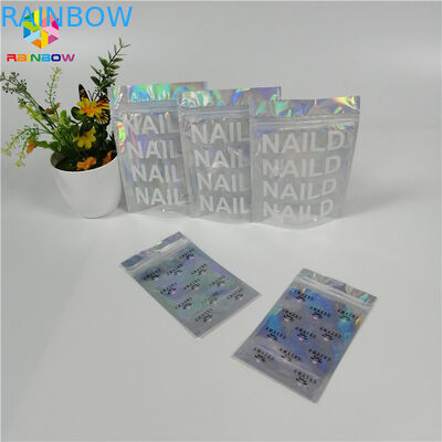 Stia imballaggio olografico laterale su su misura del laser della borsa una dell'organizzatore di trucco il chiaro