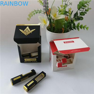 Il logo d'imballaggio di stampa a caldo della scatola di carta della chiara finestra ha stampato per il regalo/cosmetici d'imballaggio