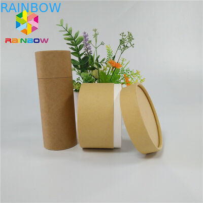 Il contenitore di carta d'imballaggio di frutta asciutta del tè che imballa riciclabile su ordinazione spinge verso l'alto la metropolitana di Kraft