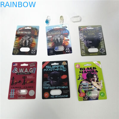 Pacchetto di plastica della medicina di rinoceronte 69 del pene dell'ingrandimento delle capsule del barattolo della pallottola delle pillole rosse del sesso