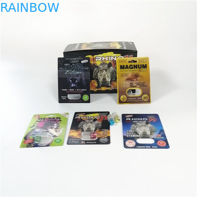 Pacchetto di plastica della medicina di rinoceronte 69 del pene dell'ingrandimento delle capsule del barattolo della pallottola delle pillole rosse del sesso