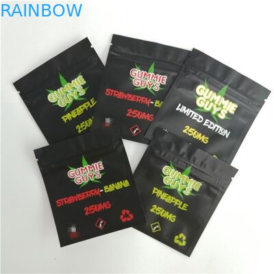 Alimento risigillabile tre a prova d'umidità della borsa della serratura dello zip del di alluminio - lato sigillato