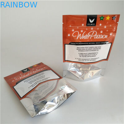 Alimento risigillabile tre a prova d'umidità della borsa della serratura dello zip del di alluminio - lato sigillato