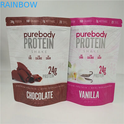 Borsa dello spuntino di colore di CMYK che imballa il sacchetto di plastica della polvere del latte al cioccolato del caffè