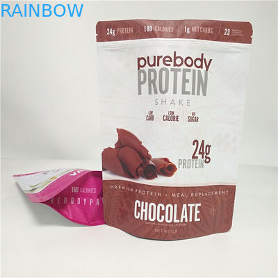 Borsa dello spuntino di colore di CMYK che imballa il sacchetto di plastica della polvere del latte al cioccolato del caffè