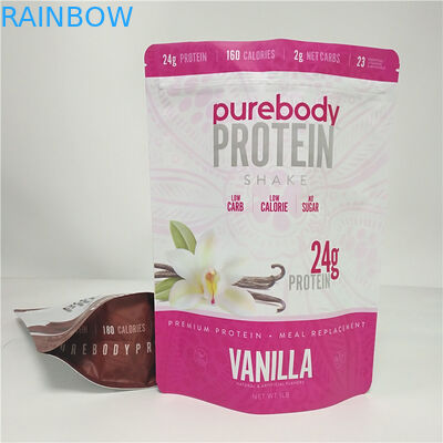 Borsa dello spuntino di colore di CMYK che imballa il sacchetto di plastica della polvere del latte al cioccolato del caffè