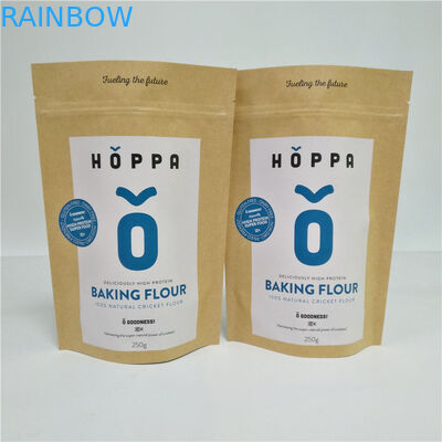 Brown naturale ha personalizzato il sacchetto dei sacchi di carta per il pacchetto delle spezie dei dadi dell'alimento secco tè