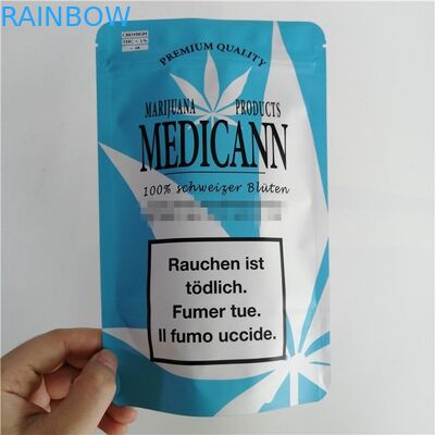 La serratura dello zip del di alluminio di Mylar sta su insacca il bene durevole biodegradabile stampato abitudine