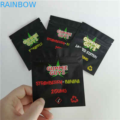 Sacchetti di plastica della serratura dello zip del di alluminio che imballano lato risigillabile tre sigillato