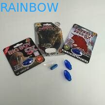 La capsula d'imballaggio della pillola del sesso della grande del ragazzo 9X della carta carta della bolla con gli autoadesivi trasparenti produce delle bolle sulle bottiglie