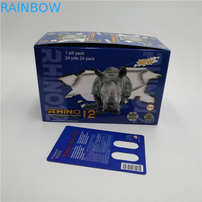 Capsule rigide del sesso di Rox della pillola del sesso di Poseidon che imballano logo su misura carta della bolla