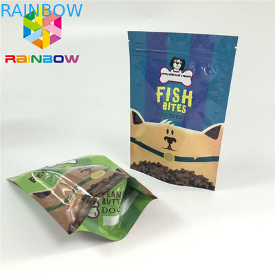 I sacchetti di plastica a chiusura lampo di Mylar che imballano l'alimentazione dell'animale domestico tratta la stampa di Gravnre delle borse