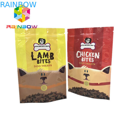 I sacchetti di plastica a chiusura lampo di Mylar che imballano l'alimentazione dell'animale domestico tratta la stampa di Gravnre delle borse