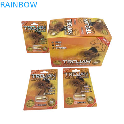 Zen/rinoceronte primi 13 carte sessuali d'imballaggio del pilll di zen primo di rotocalcografia delle carte di carta della bolla 3D della scatola di carta delle pillole