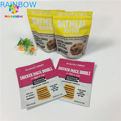 La rotocalcografia sta sulla polvere a chiusura lampo del caffè/proteine del latte della vaniglia delle borse dell'imballaggio