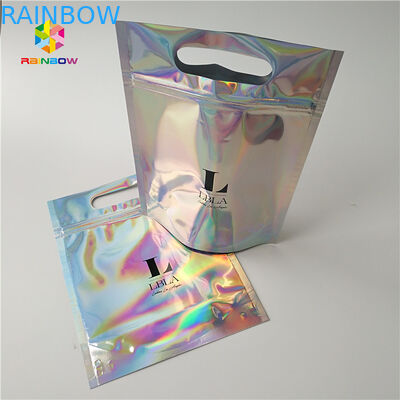 Imballaggio d'imballaggio cosmetico del sale da bagno della stagnola dell'ologramma della borsa di Skincare con la finestra/gancio