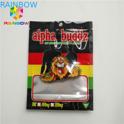 L'imballaggio di stampa UV del sacchetto della stagnola odora i biscotti di Mylar della prova insacca le borse a chiusura lampo in piedi risigillabili della stagnola