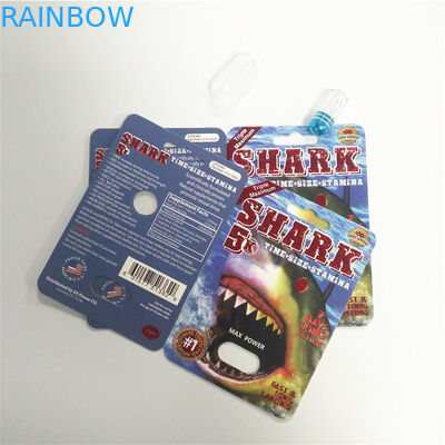 Potenziamento sessuale maschio d'imballaggio di prestazione della scatola di presentazione delle carte della bolla della capsula della pillola di rinoceronte