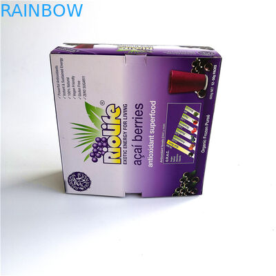 Ricicli la scatola di carta pieghevole che imballa, scatola di carta su misura dell'esposizione di dimensione per le bacche