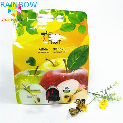 Coli lo stoccaggio d'imballaggio del succo di mele del vino del di alluminio del sacchetto del becco della prova 2L 3L 5L