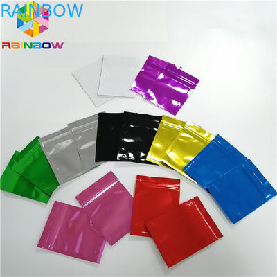 Imballaggio facciale della maschera della stella di scintillio dell'ologramma di Mylar della guarnizione laterale lucida a chiusura lampo istantanea tre delle borse