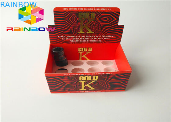 Contro scatola di presentazione al minuto ondulata di carta riciclata per il succo liquido di e di e di Vape del vapore