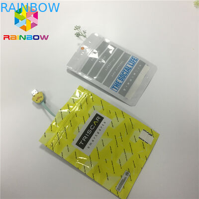 Stampa su ordinazione d'imballaggio termosaldata delle borse della stagnola un chiaro risigillabile trasparente laterale