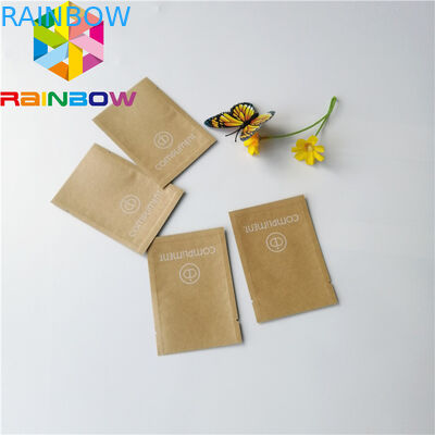 Piccolo di alluminio su ordinazione riciclato di stampa della carta kraft di Brown A prova d'umidità