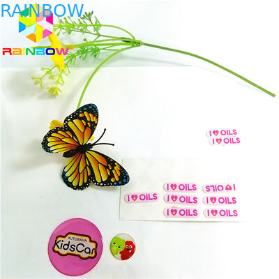 Impermeabilizzi la stampa su ordinazione dell'autoadesivo 3D di logo a cupola a resina epossidica autoadesivo del metallo